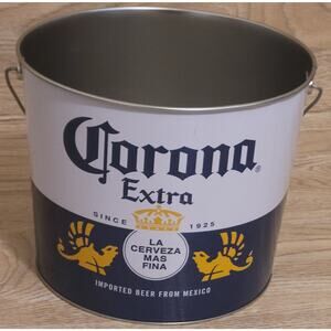Corona Mexican Lager Beer Bucket w/ Handle and Lime Wedge Grip